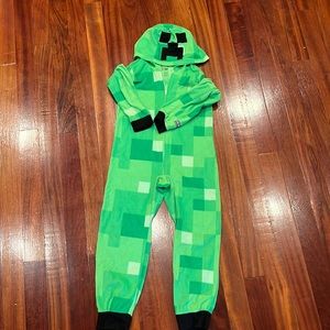 Minecraft Minecraft Onesie Pixelated Creeper Sleepsuit,Mojang